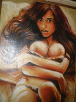SEXY, WONDERFUL NUDE PAINTING -- SENSUAL ARTWORK
