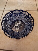 Flovy nagyváradi fonott kézzel festett tál