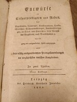 1802 Német nyelvű könyv gót betűkkel prédikációk, beszédek