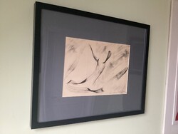 Nádler István "Gesztusok", kompozíciója aukciós tétel volt, keretezve,azonnal falra akasztható!