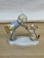 Metzler & Ortloff kislány kutyával