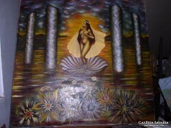 TAHITI VÉNUSZ -Lehoczky József- 1990 130 x 140 cm