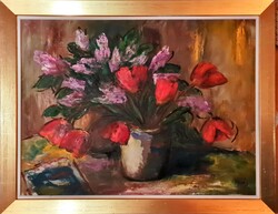 Hajós Hollanda Éva: Megint tavasz van, 60*80 cm