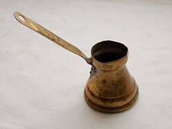 Török kávé főző kiöntő 09 - nyeles kávéfőző dzsezva retro 1-2 személyes réz kb 1dl