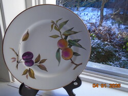 Royal Worcester Evesham FLAMEPROOF Porcelain TŰZÁLLÓ porcelán gyümölcsmintás tál 25,5 cm