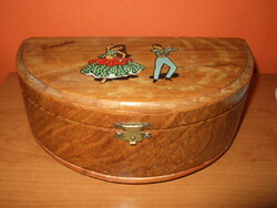 Régi Zenélő doboz / Ékszertartó.