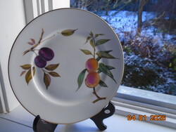 Royal Worcester Evesham FLAMEPROOF Porcelain TŰZÁLLÓ porcelán gyümölcsmintás tál 25,5 cm