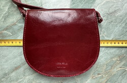 Vintage valódi bőr kis válltáska, retikül