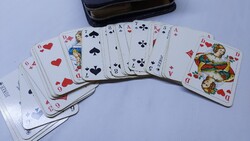 CANASTA - POKER - RÖMI- FRANCIA KÁRTYA,  2 PAKLI -  szép új állapotban!