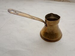 Török kávé főző kiöntő 08 - nyeles kávéfőző dzsezva retro 1-2 személyes réz kb 1dl