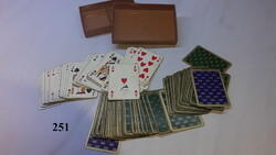 Vintage GUCCI - RÖMI- FRANCIA KÁRTYA,  2 PAKLI - zÖLD ÉS KÉK - RITKASÁG nagyon szép állapotban!