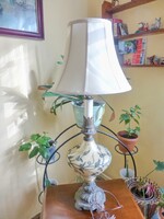 Antik Art Nouveau Leviton Amerikai nagy állólámpa bronz virágokkal