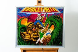 Atari “Middle Earth” – original pinball / translite top panel