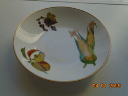 Royal Worcester FLAMEPROOF Porcelain TŰZÁLLÓ porcelán gyümölcsmintás tál