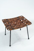 Walker Weed & Gordon Keeler – Woven Leather Strap Modernist Footstool