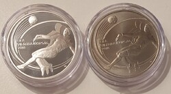 XXI. Labdarúgó Világbajnokság, 5.000 és 2000 Ft-os ezüst+színesfém emlékérem pár 2018