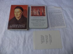 A szépművészeti múzeum kincsei retro kvartett kártyajáték (6375)
