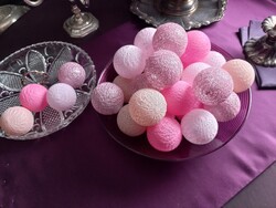 Ünnepi dekoráció / cérna - plexi gömbök