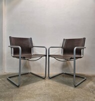 Vintage Mart Stam B34 cantilever chair pair, Matteograssi