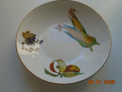 Royal Worcester FLAMEPROOF Porcelain TŰZÁLLÓ porcelán gyümölcsmintás tál