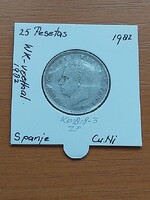 SPANYOL 25 PESETA 1980 (82) Juan Carlos I, CUNI, FOCI VB '82 PAPÍRTOKBAN