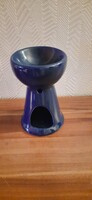 Kék porcelán mécsestartó 13 cm