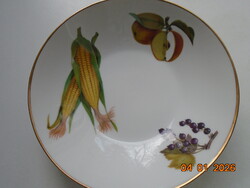 Royal Worcester FLAMEPROOF Porcelain TŰZÁLLÓ porcelán gyümölcsmintás tál