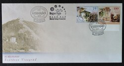 F4991-2(sz)d / 2009 Bélyegnap - Ezeréves Visegrád bélyegsor FDC-n dupla emlékbélyegzővel