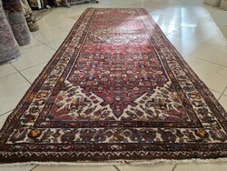 Iráni hussianabadi extra széles 120x315 kézi gyapjú perzsa futó szőnyeg M05
