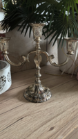 Ezüstözött gyertyatartó