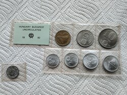 5 filléres 1982-es UNC +,nem volt forgalomba, Forgalmisorból, verdefényes, csak 30010db!!!!! eladó