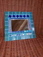 Mozaik fali kis tükör 21*21 cm