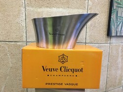 CHAMPAGNE CLUB - Veuve Clicquot 6 palackos pezsgős jégkád – szálcsiszolt rozsdamentes acél