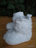 CSIZMA - PLÜSS - 20 - 22 - MÉRET -HÓFEHÉR -  MINŐSÉGI - HIBÁTLAN