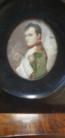 Napóleon miniatűr portréja. Nagyon szépen papírra megfestve. 6x5 cm-es keret nélkül.
