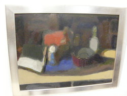 Bolgár József  Csendélet olaj 60X80+keret Képcsarnok