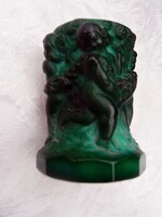 Malachit váza - gyertyatartó