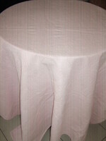 Csodaszép barokk levélmintás rózsaszín szőttes terítő