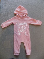 Daddy's girl kapucnis tipegő, 12-18 hó