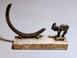 Art deco bronz óra vagy tükör, fénykép tartó ALKUDHATÓ