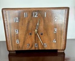 Mauthe art deco asztali óra, Mauthe Németország, 1930–40-es évek