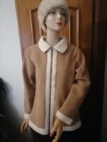 Szebbnél szebbek molett nálam mutatós könnyű vékonyabb szőrmés dzseki autóskabát 38 40 100 mell