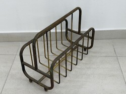 Bauhaus bronz réz újságtartó modern mid century design