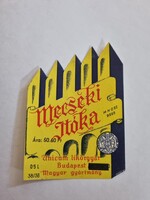Mecseki Itóka italcímke UNICUM LIKŐRGYÁR Budapest  0.5 l - retro