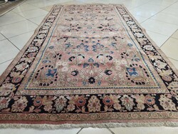 Álomszép 128x220 iráni kézi csomózású gyapjú perzsa szőnyeg mályva tónusú M08