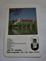 SIOTOUR LENGYELTÓTI "KÉK TÓ" ÜDÜLŐFALU 1992. évi kártyanap
