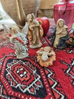 Bisquit porcelán kézzel festett betlehem