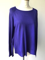 ZARA – finom kötésű, kék, női pulóver.  M-es (hibátlan)