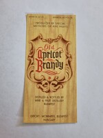 Old Apricot Brandy italcímke 0.7 l  MONIMPEX EXPORT -  retro