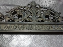 Antik réz keret 37 cm x 27. 5 cm felső dísz 37.5 cm